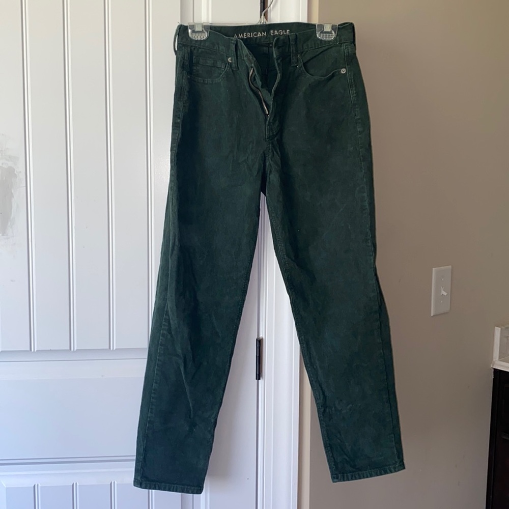 American Eagle Outfitters Dark Green Corduroy